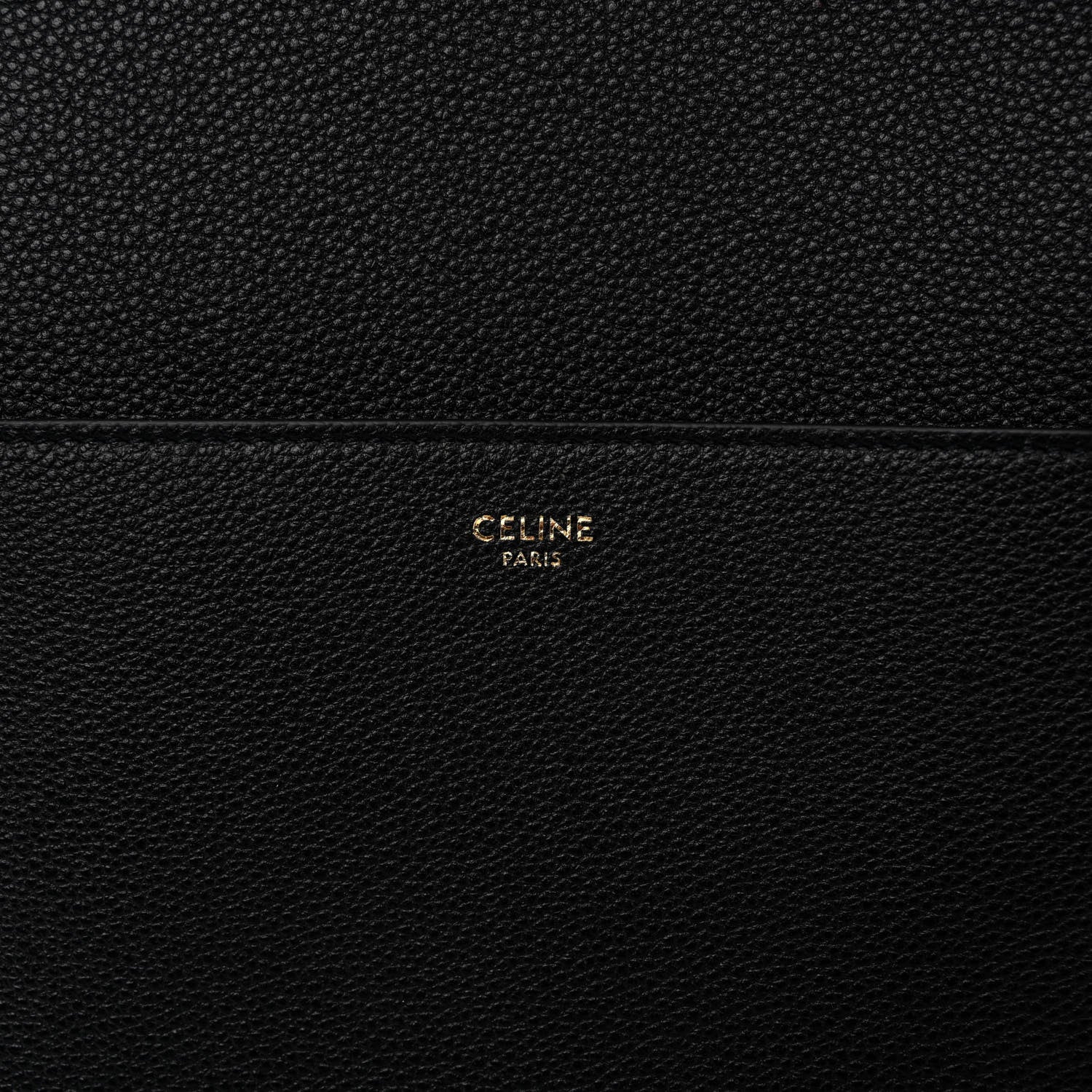 Celine Soft Grained Calfskin Sangle Bucket Bag Black 6 of 9