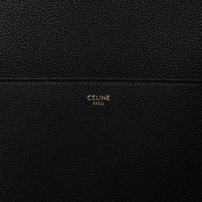 Celine Soft Grained Calfskin Sangle Bucket Bag Black 6 of 9