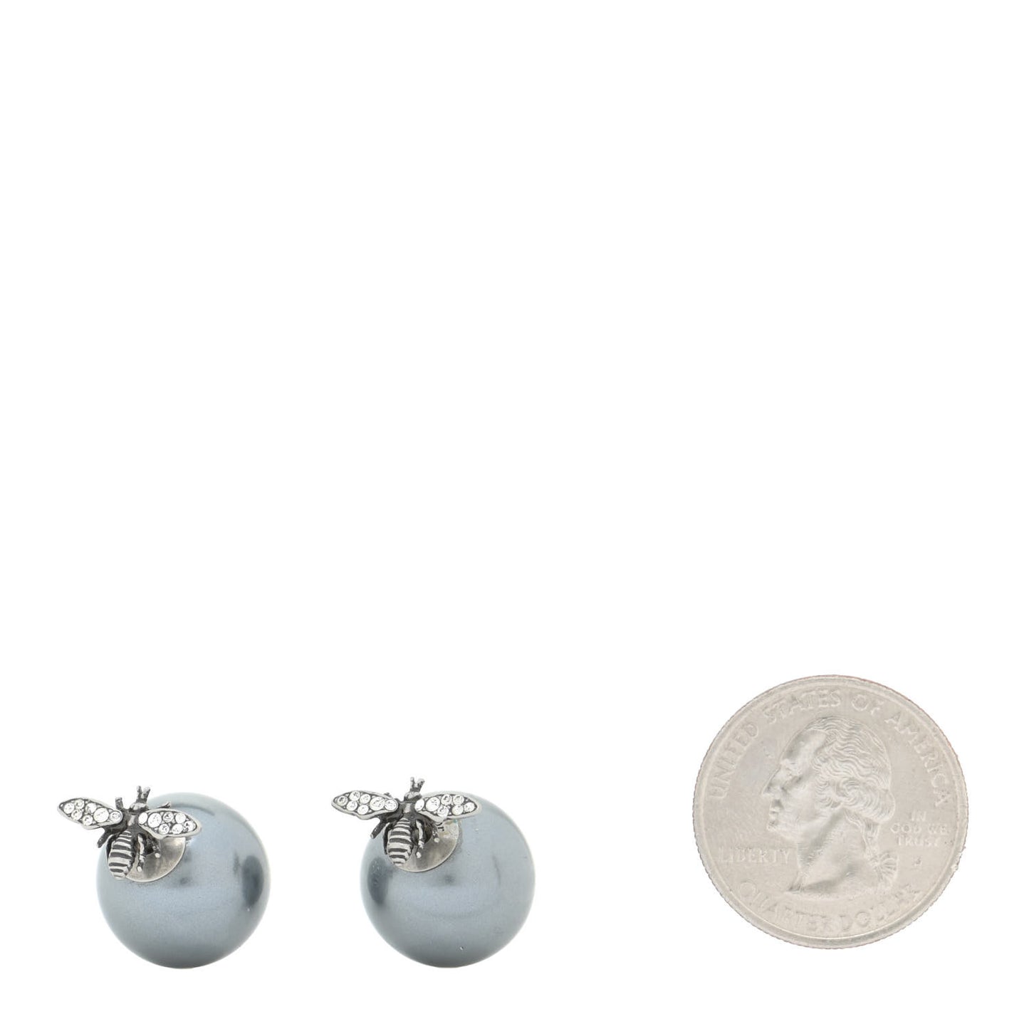 Mise En Dior Tribal Bee Earrings Grey