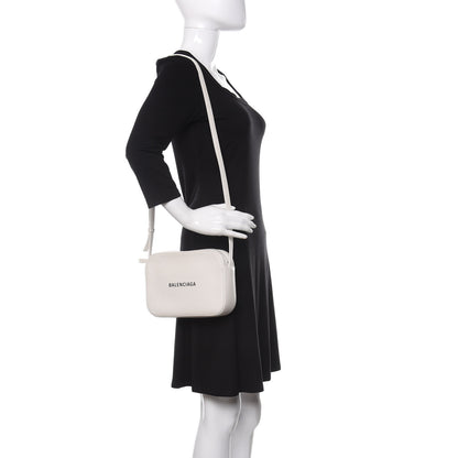 Balenciaga Calfskin Logo S Everyday Camera Bag White 2 of 13