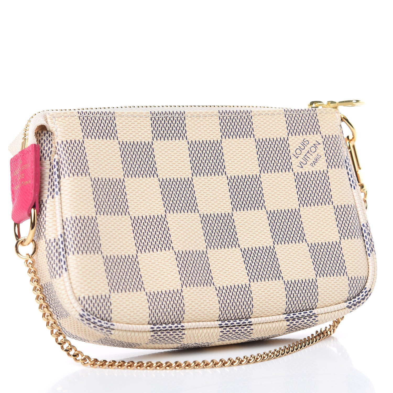 Louis Vuitton Damier Azur 2015 Christmas Animation Mini Pochette Accessories 3 of 9