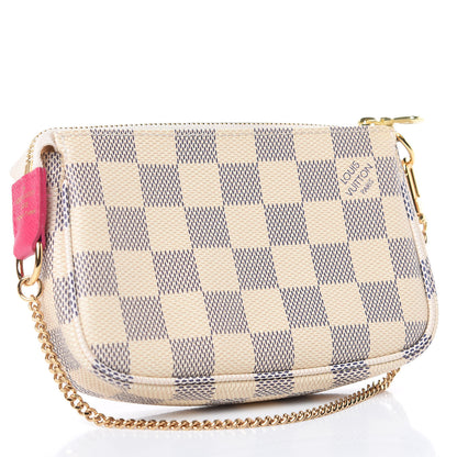 Louis Vuitton Damier Azur 2015 Christmas Animation Mini Pochette Accessories 3 of 9