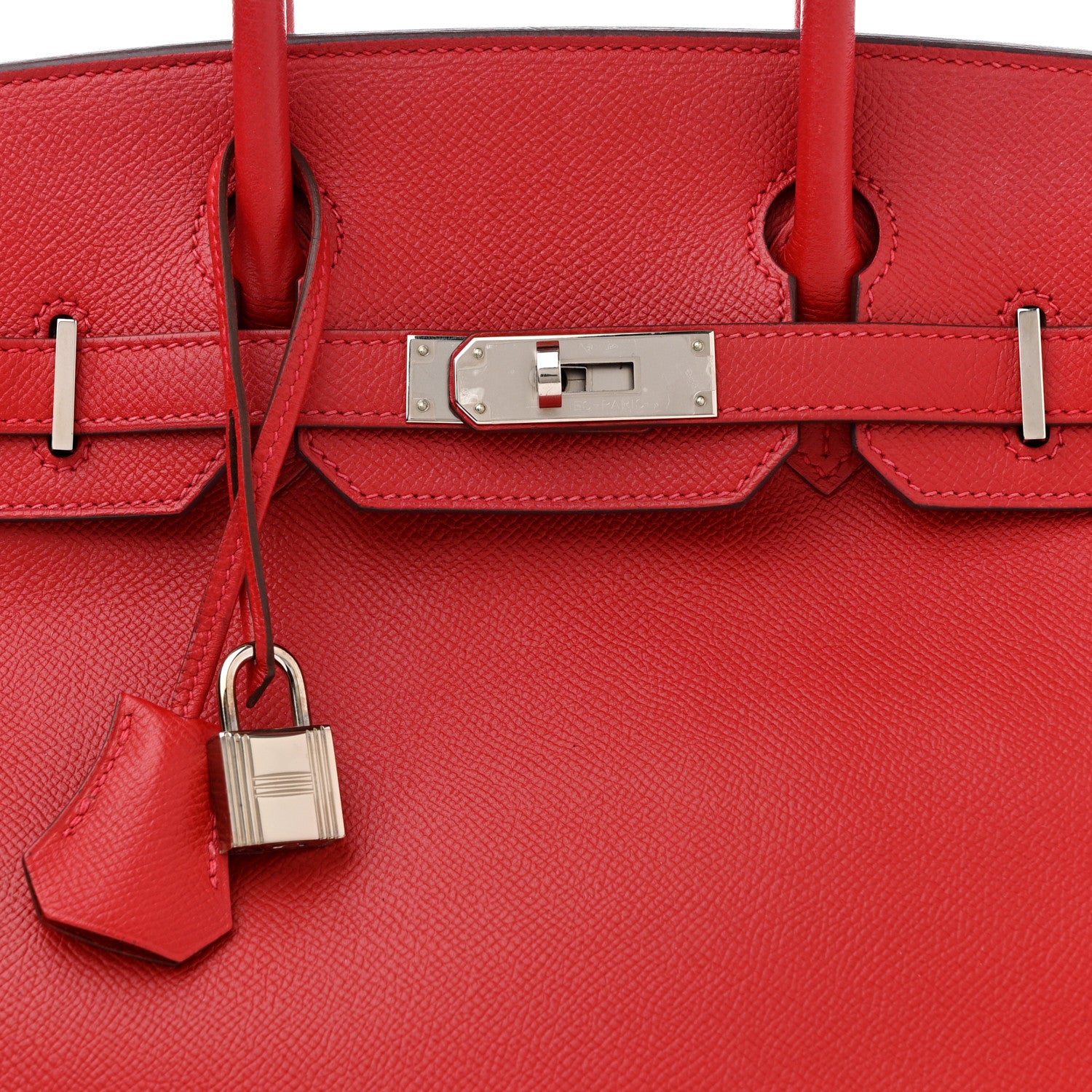Hermes Epsom Birkin 30 Rouge Casaque 8 of 17