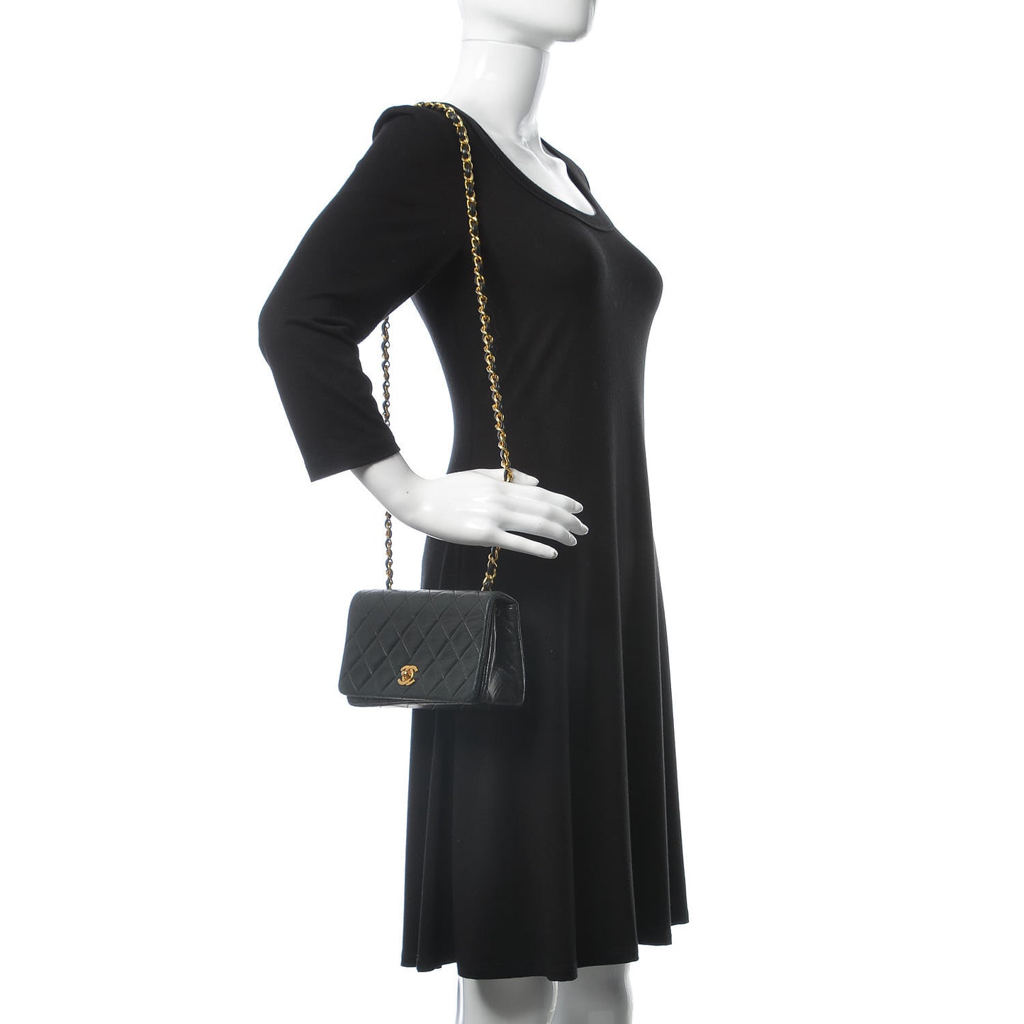 Lambskin Quilted Mini Flap Black