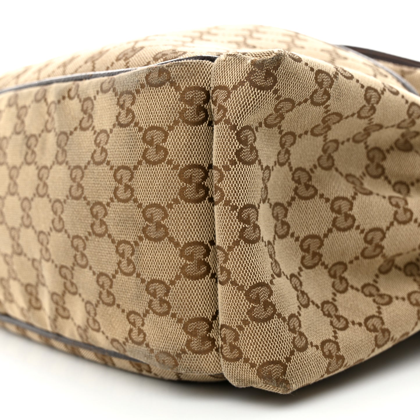 Monogram Natural Pigskin Large Diaper Bag Beige Ebony Cocoa Dark Chocolate