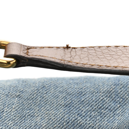 Gucci Denim Medium Soho Chain Shoulder Bag Blue 11 of 12