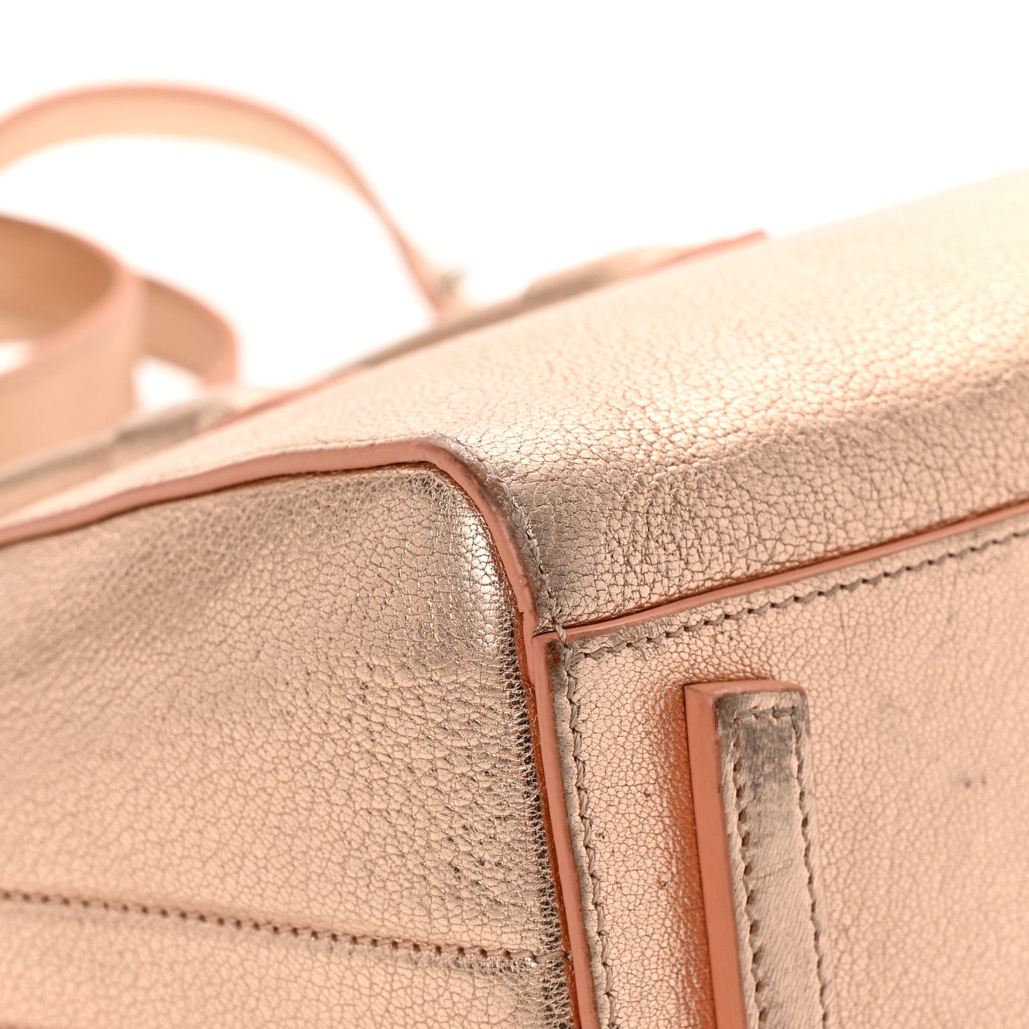 Givenchy Metallic Sugar Goatskin Mini Antigona Light Pink 12 of 25