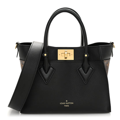 Louis Vuitton Calfskin Monogram On My Side PM Black 1 of 9