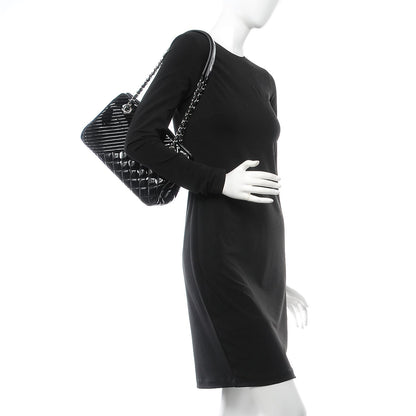 Chanel Patent Quilted Coco Boy Shoulder Bag Black 2 of 7