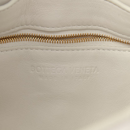 Bottega Veneta Lambskin Maxi Intreccio Padded Chain Cassette Crossbody Bag White 6 of 10