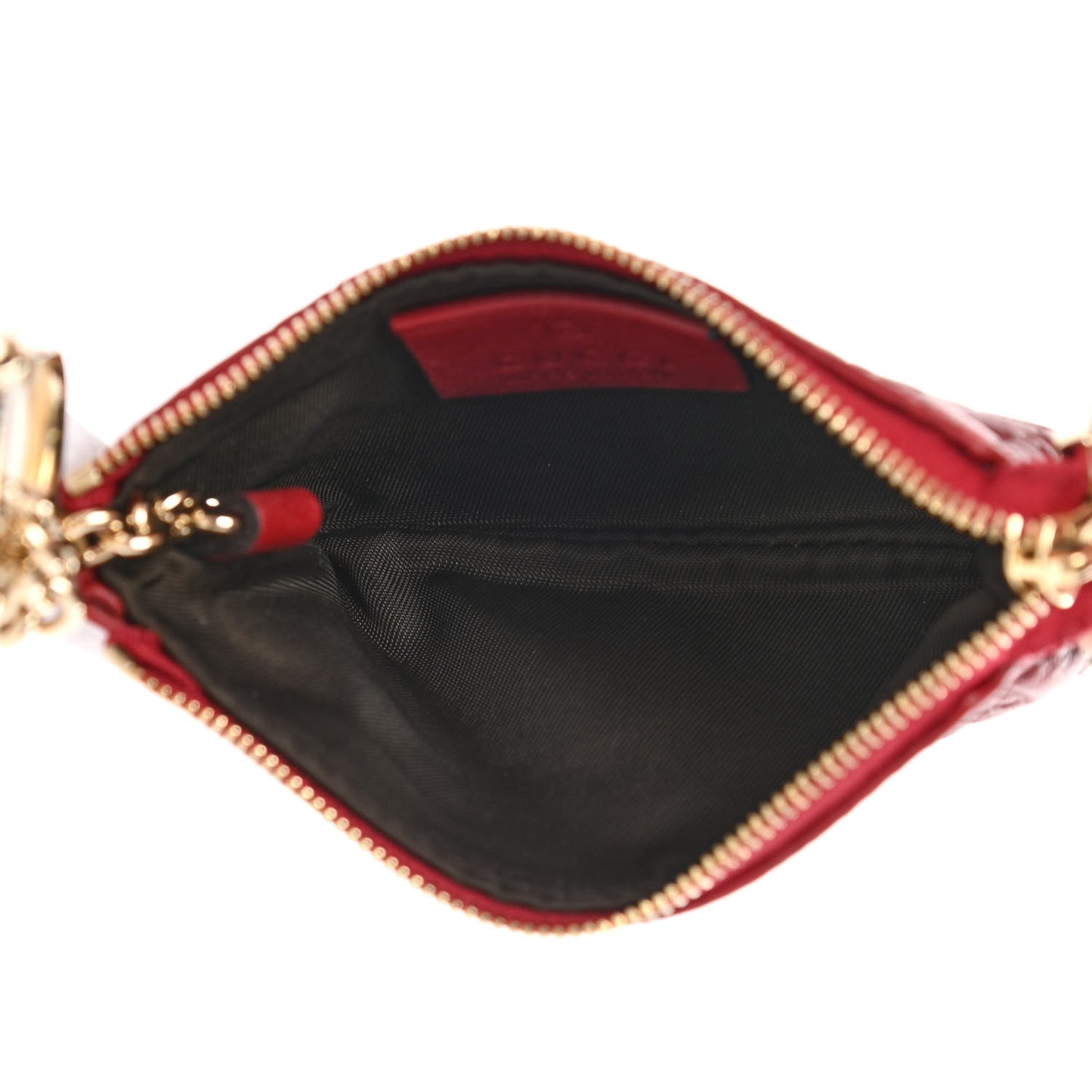 Microguccissima Key Case Hibiscus Red