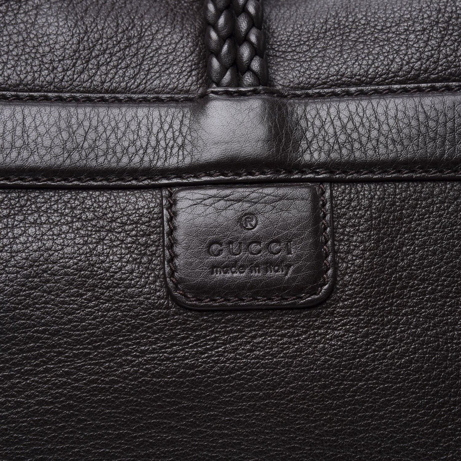 Gucci Deerskin Hip Bamboo Messenger Bag Dark Cocoa 10 of 12