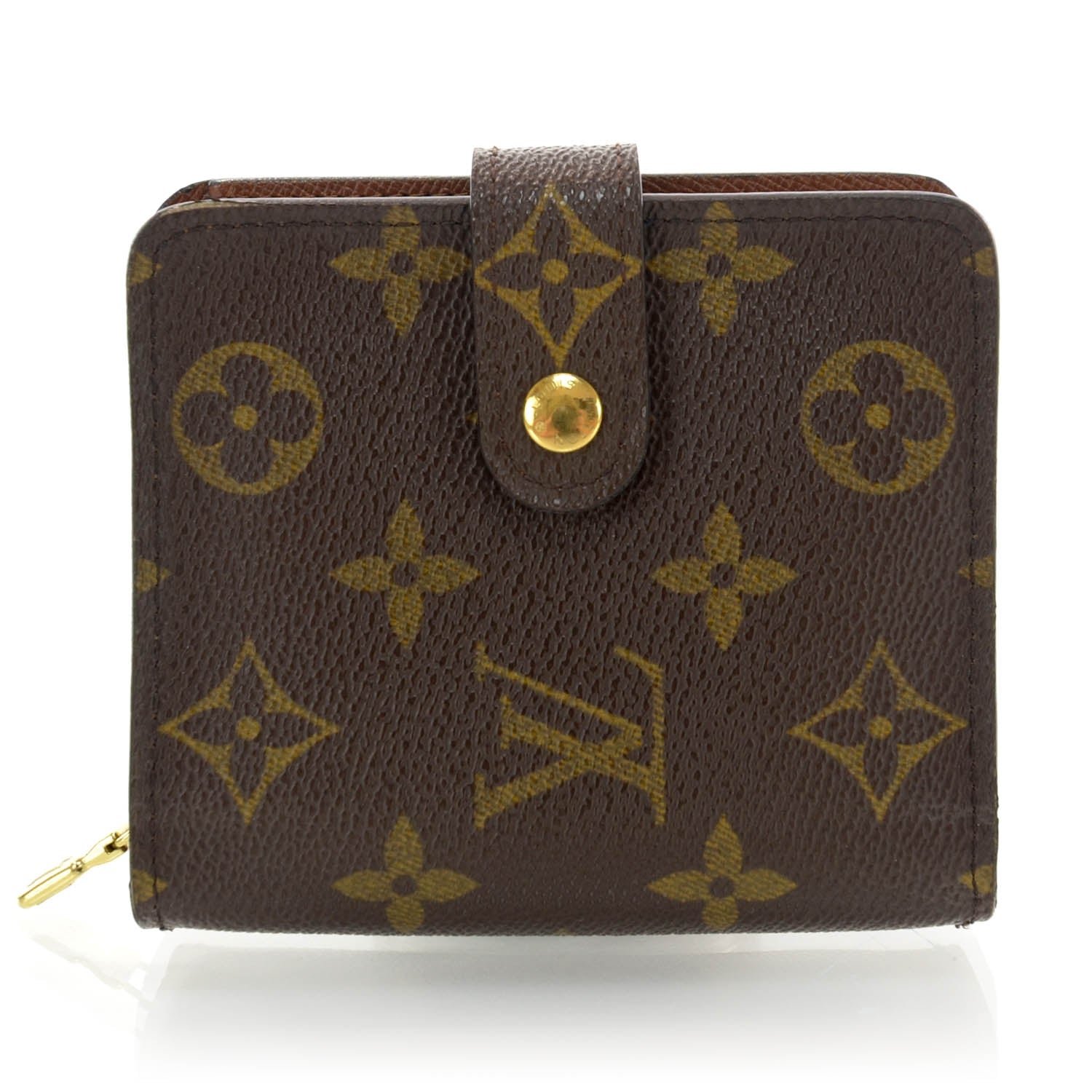 Louis Vuitton Monogram Compact Zippe Zipped Wallet 1 of 8