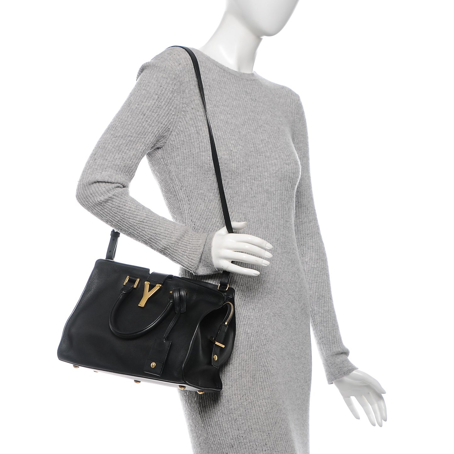 Calfskin Small Classic Y Cabas Black