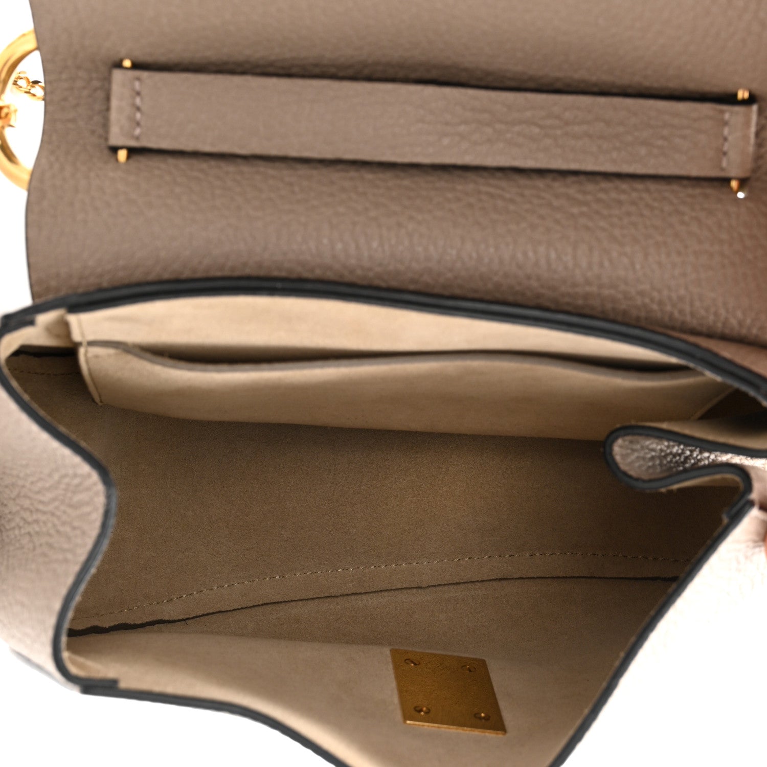 Chloe Grained Lambskin Mini Drew Shoulder Bag Motty Grey 5 of 9