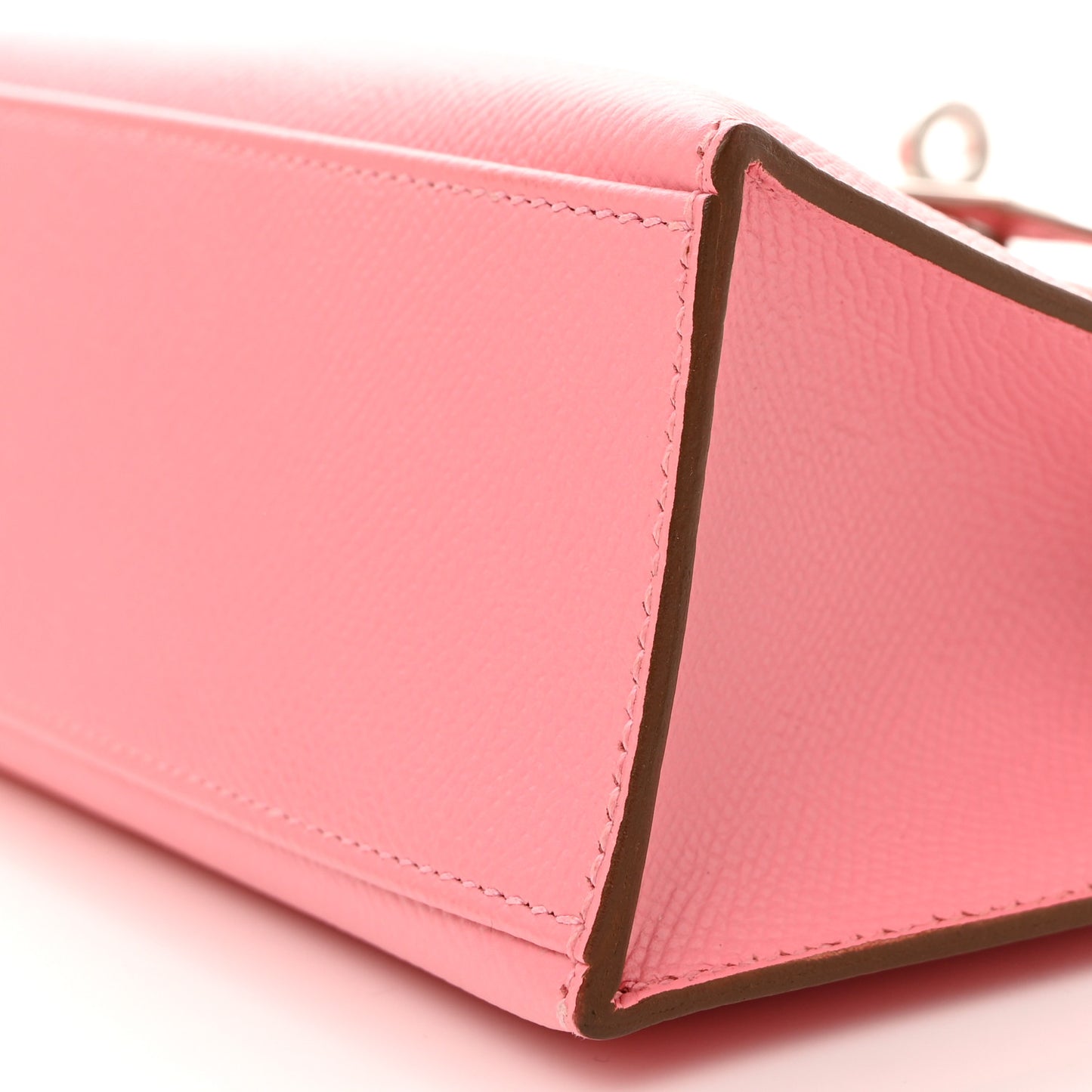 Epsom Kelly Pochette Clutch Rose Confetti