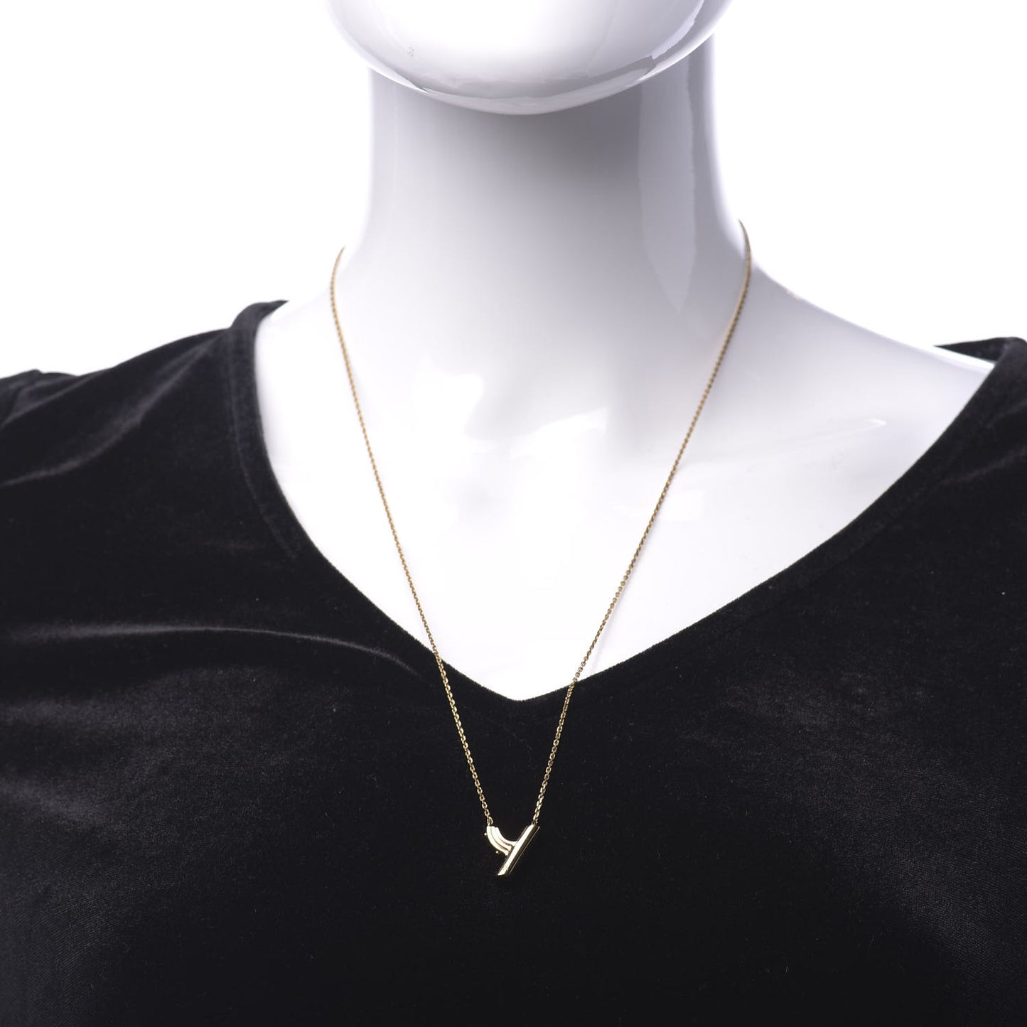 LV And Me Letter Y Necklace Gold