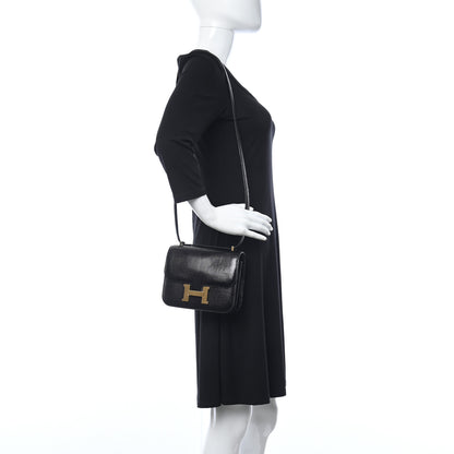 Hermes Lizard Constance 18 Black 2 of 11