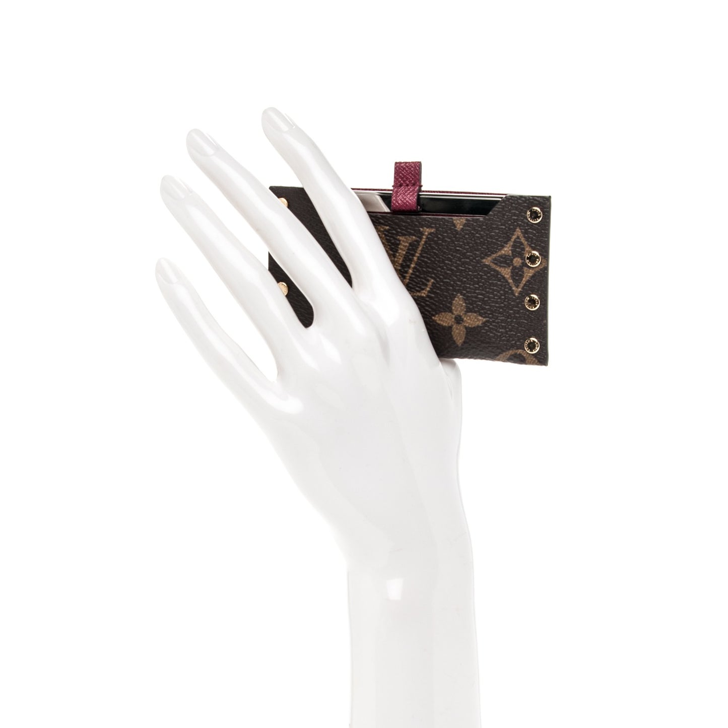 Monogram Mirror Case Fuchsia