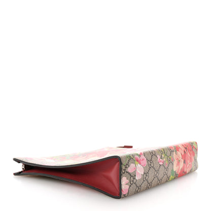 Gucci GG Supreme Monogram Blooms Large Cosmetic Case Beige Multicolor Dry Rose 4 of 7