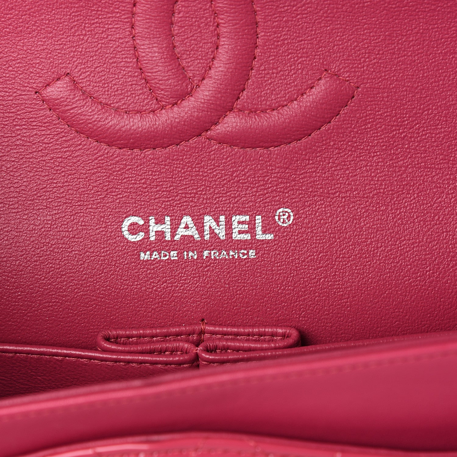 Chanel Patent Quilted Medium Double Flap Fuchsia 5 of 9