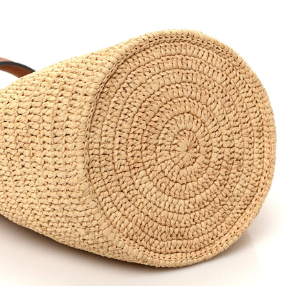 Celine Raffia Calfskin Nano Big Bag Bucket Tan 7 of 8