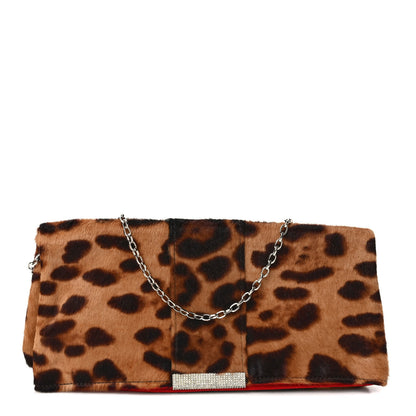 Dolce & Gabbana Calf Hair Leopard Print Crystal Miss Delicious Clutch 1 of 7
