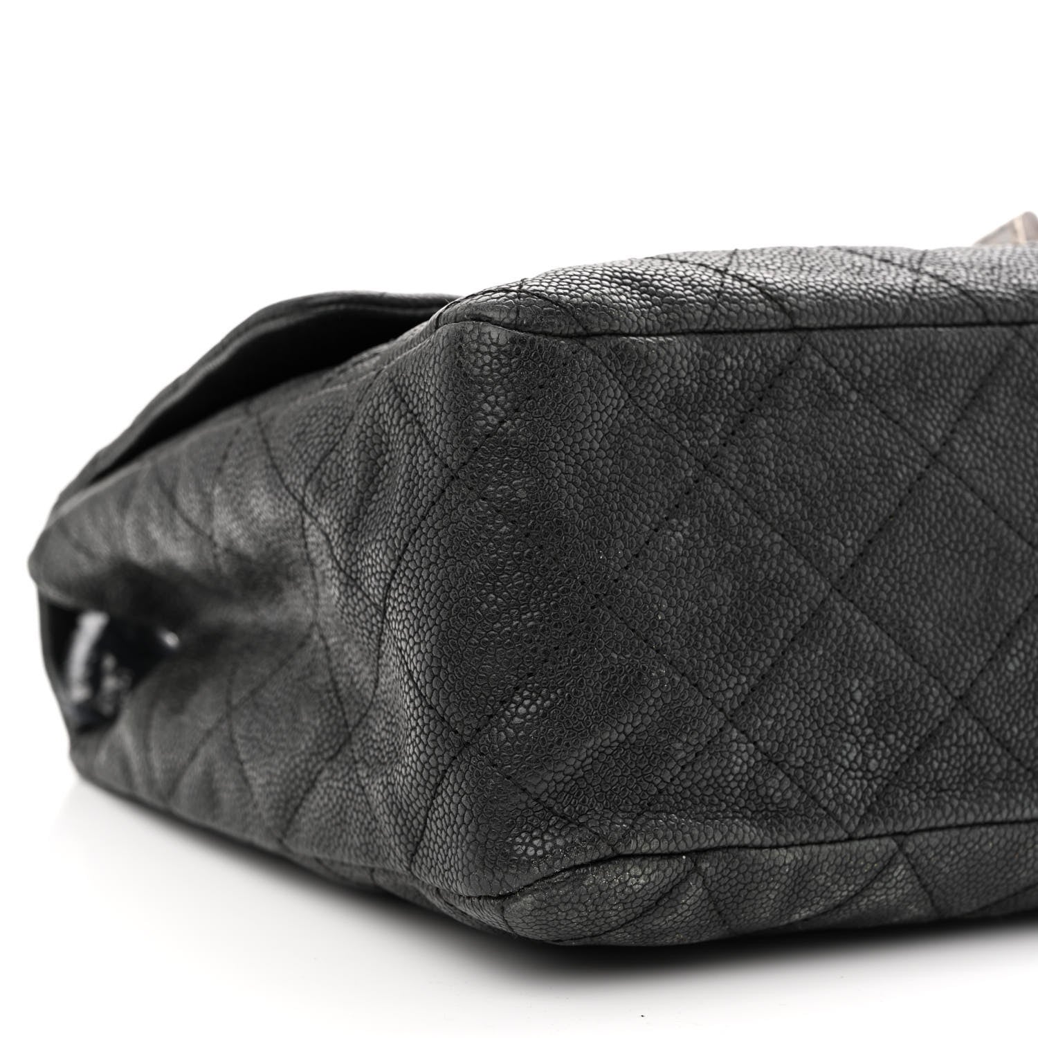 Chanel Washed Caviar Quilted 2.55 Reissue 227 Bijoux Chain Flap Black 9 of 11