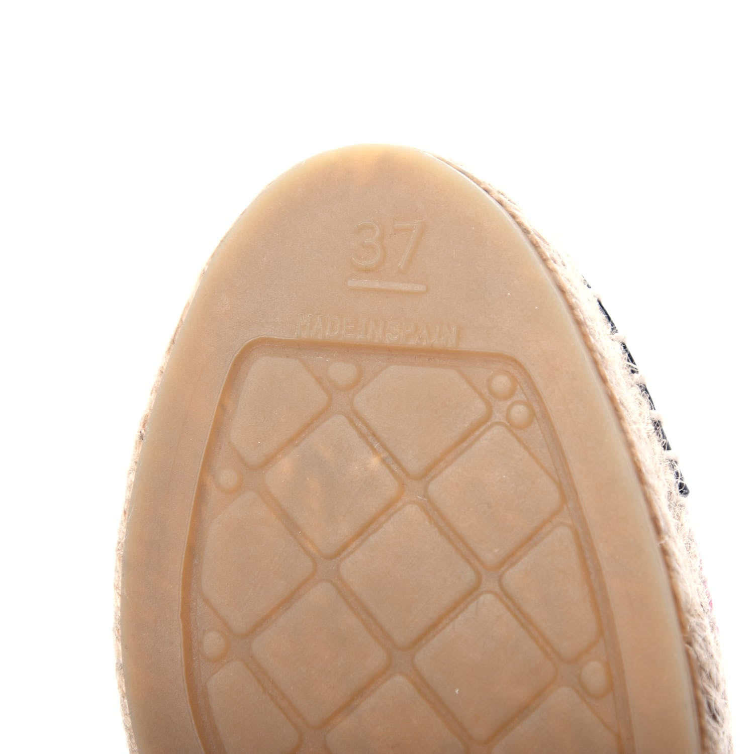 Chanel Tweed Patent CC Espadrilles 37 Pink Black 10 of 11