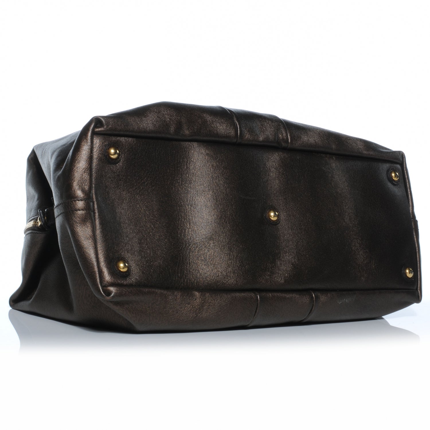 Saint Laurent Fur Embossed Medium Easy Sac Brown 4 of 7