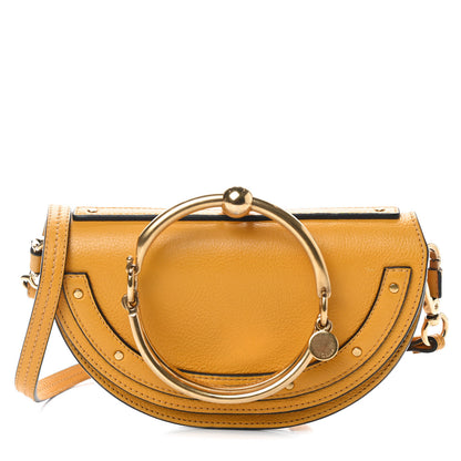 Chloe Calfskin Small Nile Bracelet Minaudiere Bag Dark Ochre 1 of 11