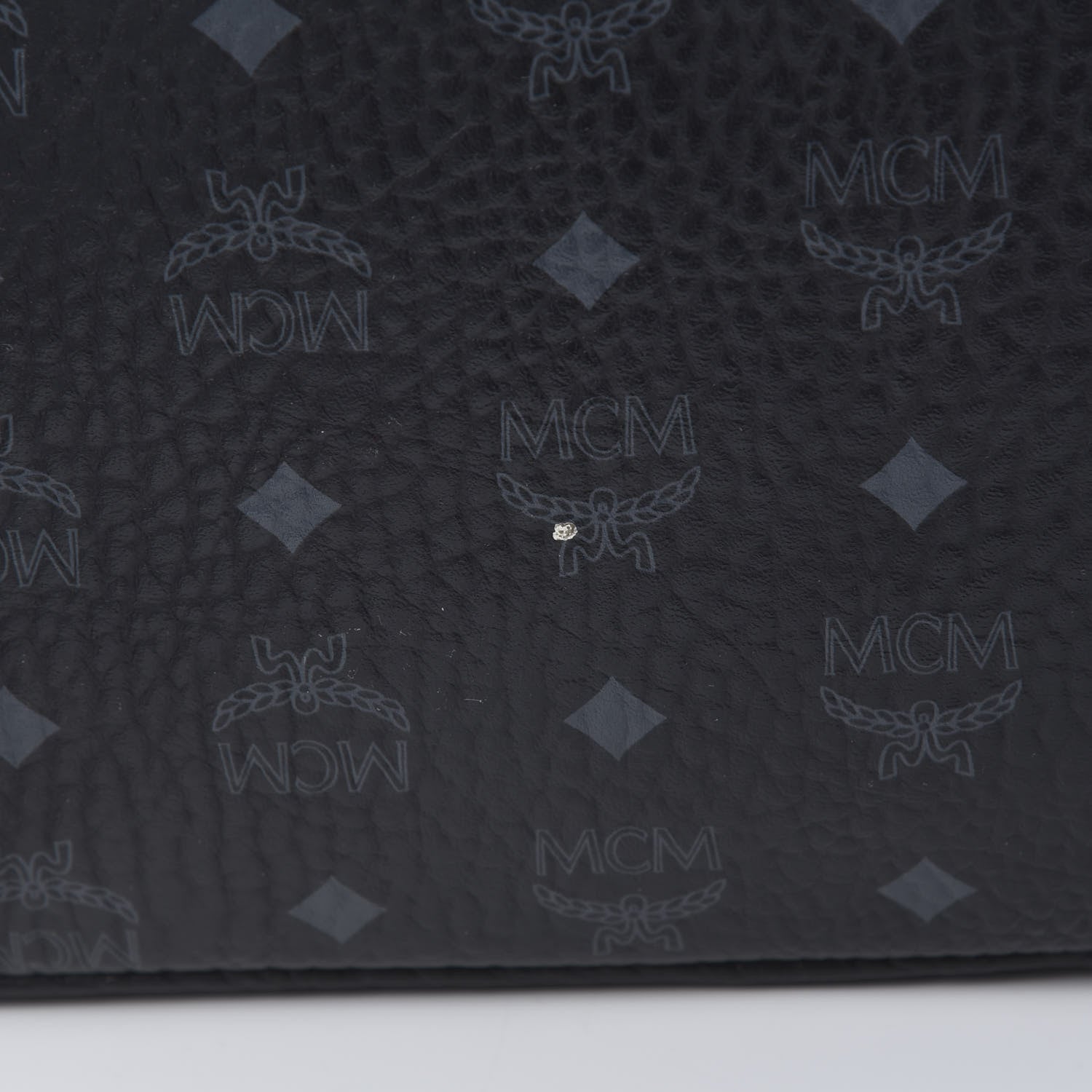 MCM Visetos Medium Side Studs Stark Backpack Black 12 of 15