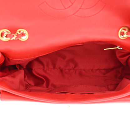 Chanel Lambskin Quilted Now and Forever Flap Red 5 of 12