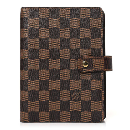 Louis Vuitton Damier Ebene Medium Ring Agenda Cover 1 of 8