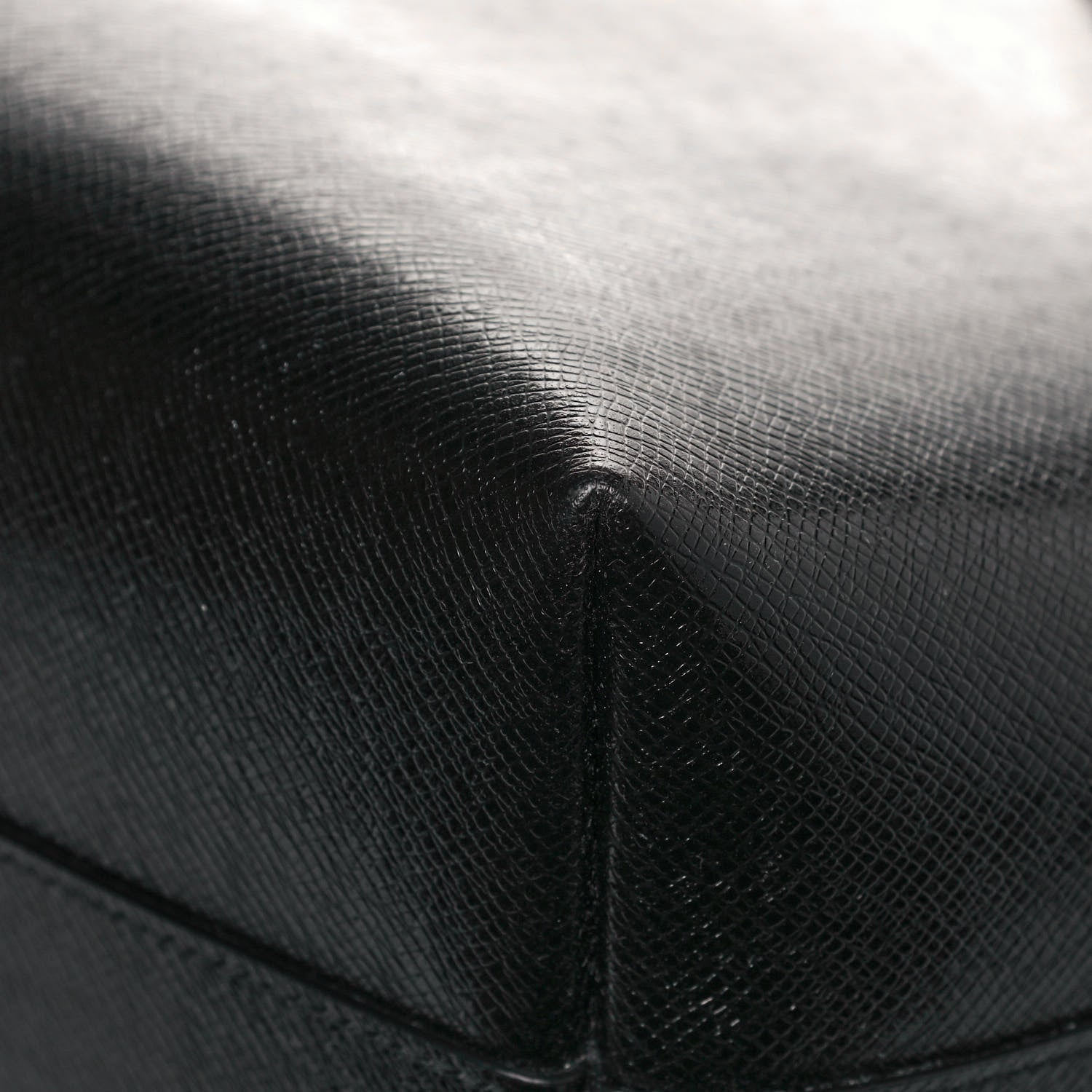 Saint Laurent Calfskin Large Shopping Tote Black 11 of 13