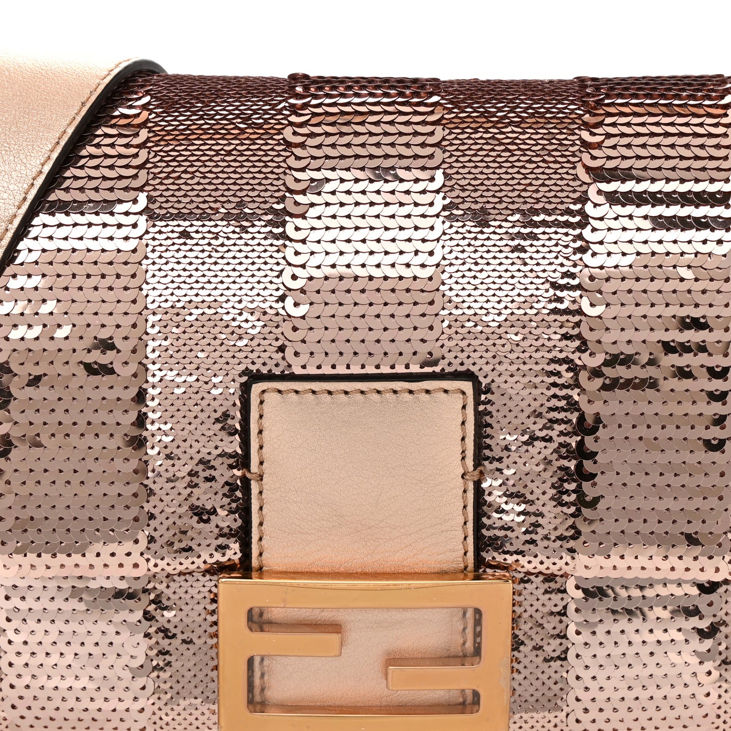Sequin Metallic Nappa Pequin Baguette Rame