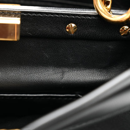 Fendi Nappa Mini Peekaboo Iconic Satchel Black 11 of 11