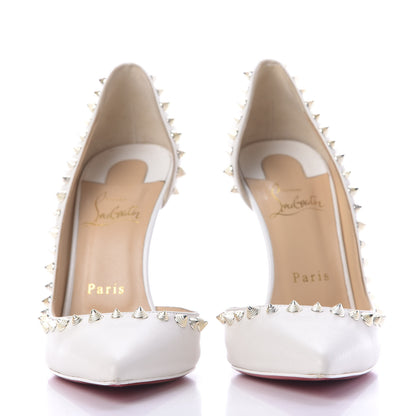 Christian Louboutin Shiny Nappa Irishell 100 Pumps 38 White 2 of 12
