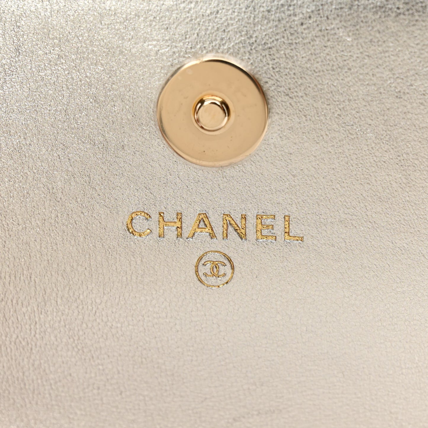 Gradient Metallic Lambskin Quilted Flap Chain Belt Bag Gold Pink