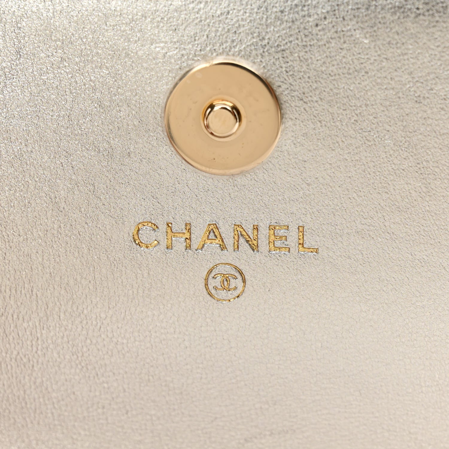 Chanel Gradient Metallic Lambskin Quilted Flap Chain Belt Bag Gold Pink 6 of 14