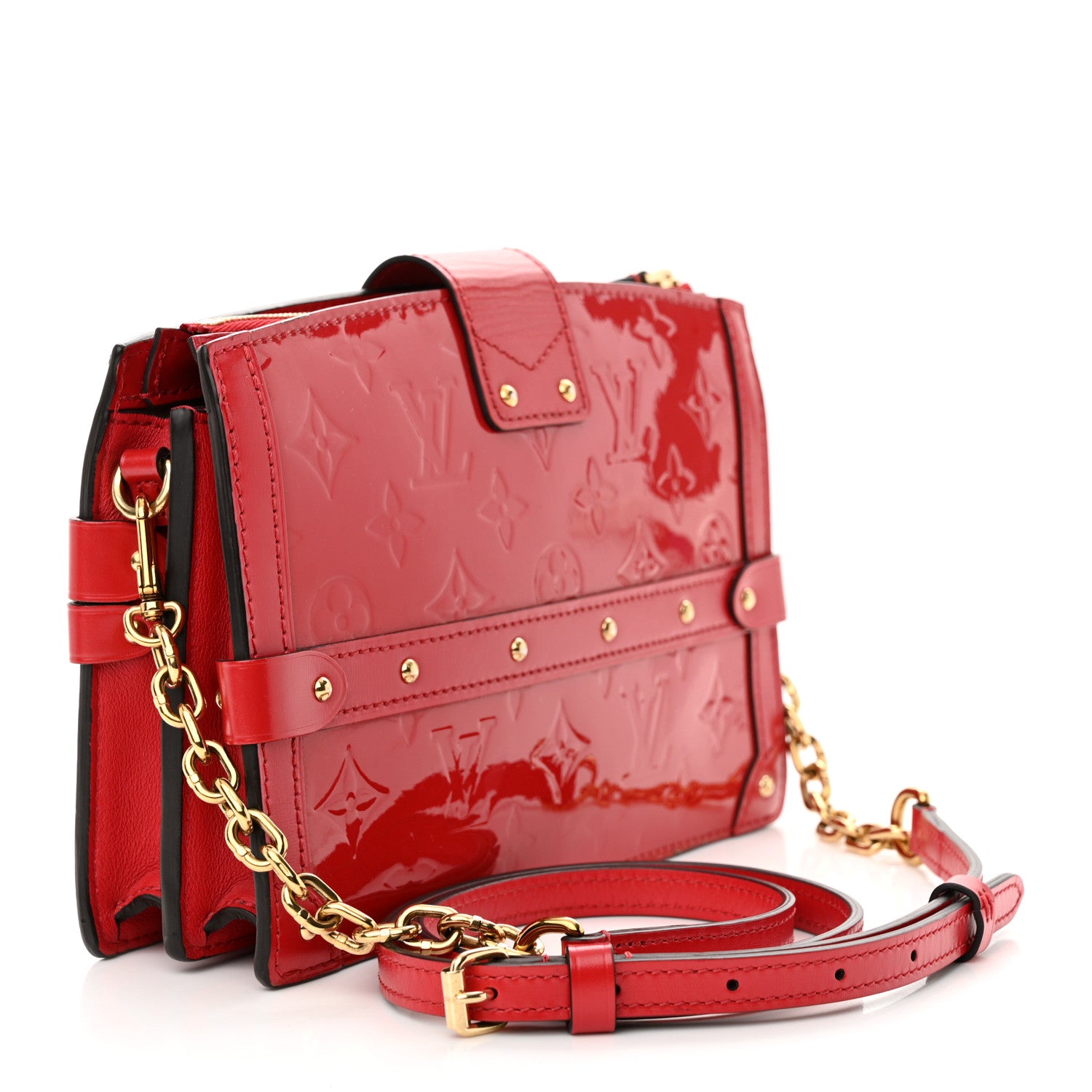 Louis Vuitton Vernis Trunk Clutch Cherry 3 of 11