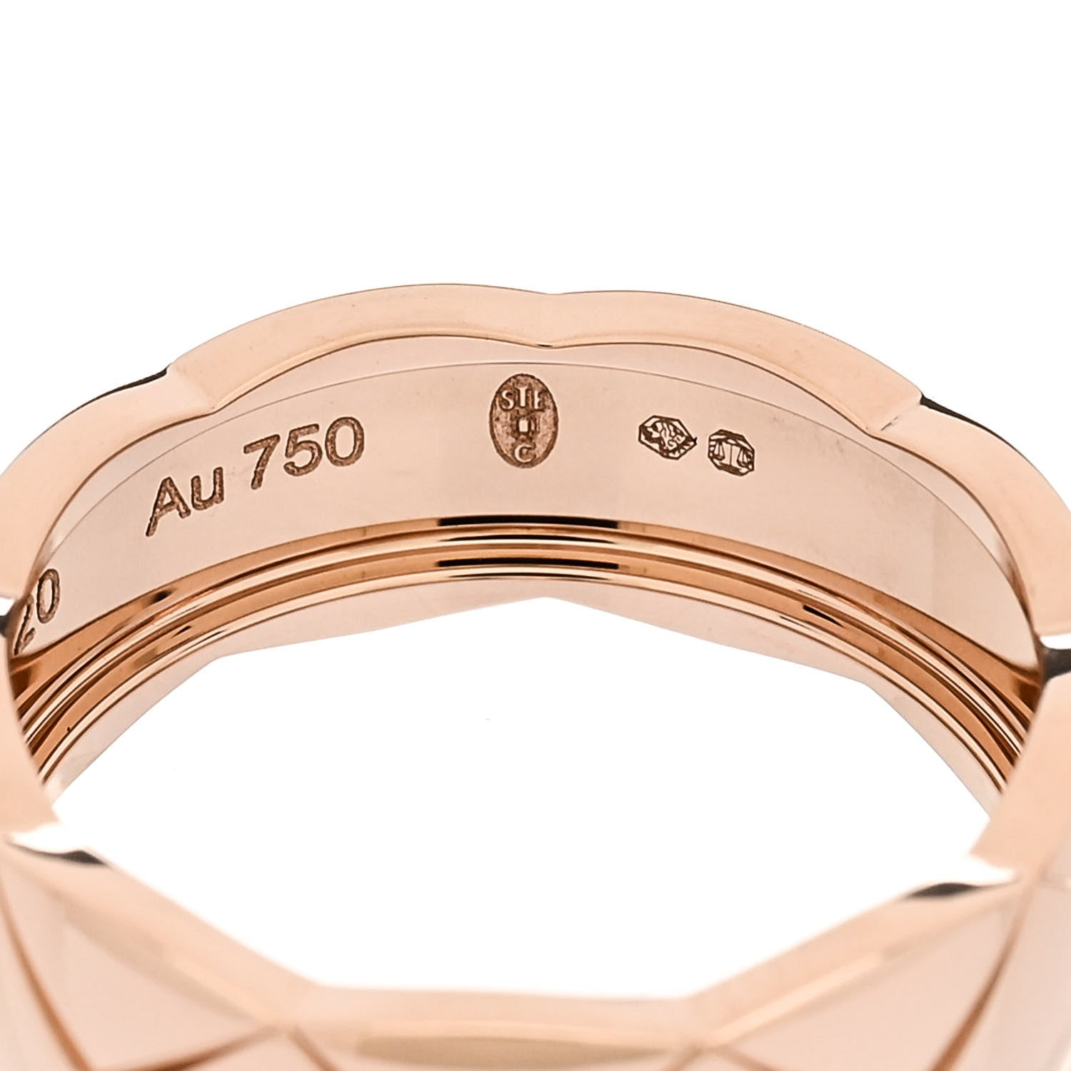 Chanel 18K Beige Gold Small Coco Crush Ring 53 6.5 6 of 7