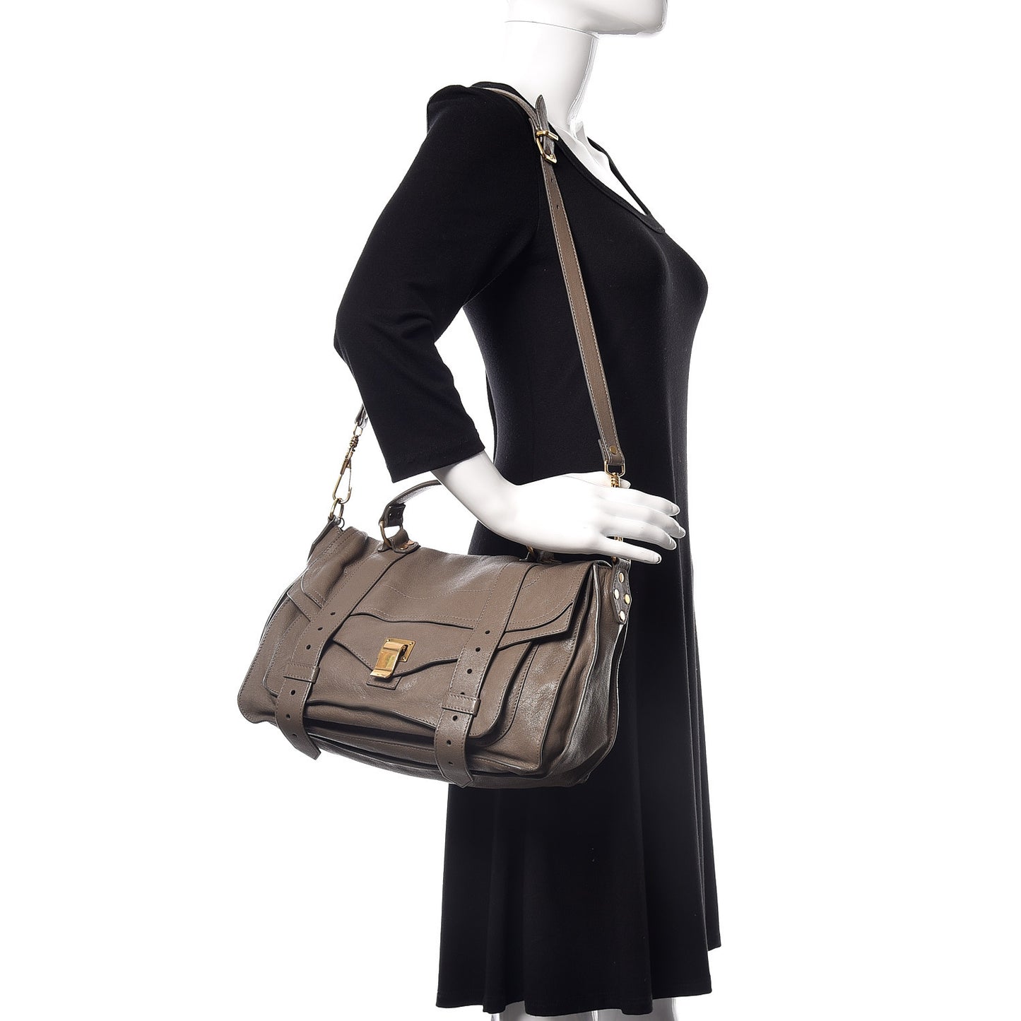 Lambskin Medium PS1 Satchel Smoke