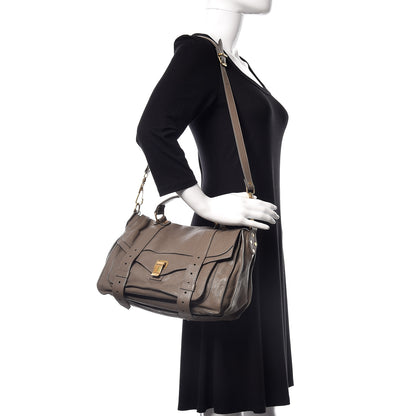 Proenza Schouler Lambskin Medium PS1 Satchel Smoke 2 of 10