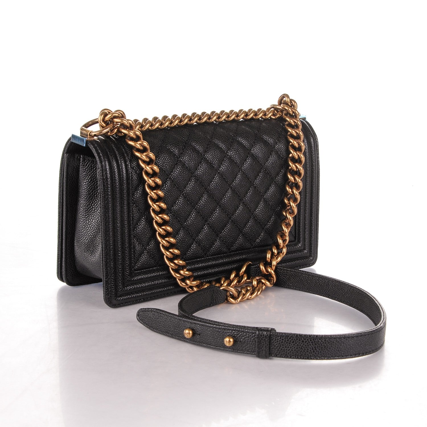 Chanel Caviar Quilted Medium Boy Flap Black 3 of 7