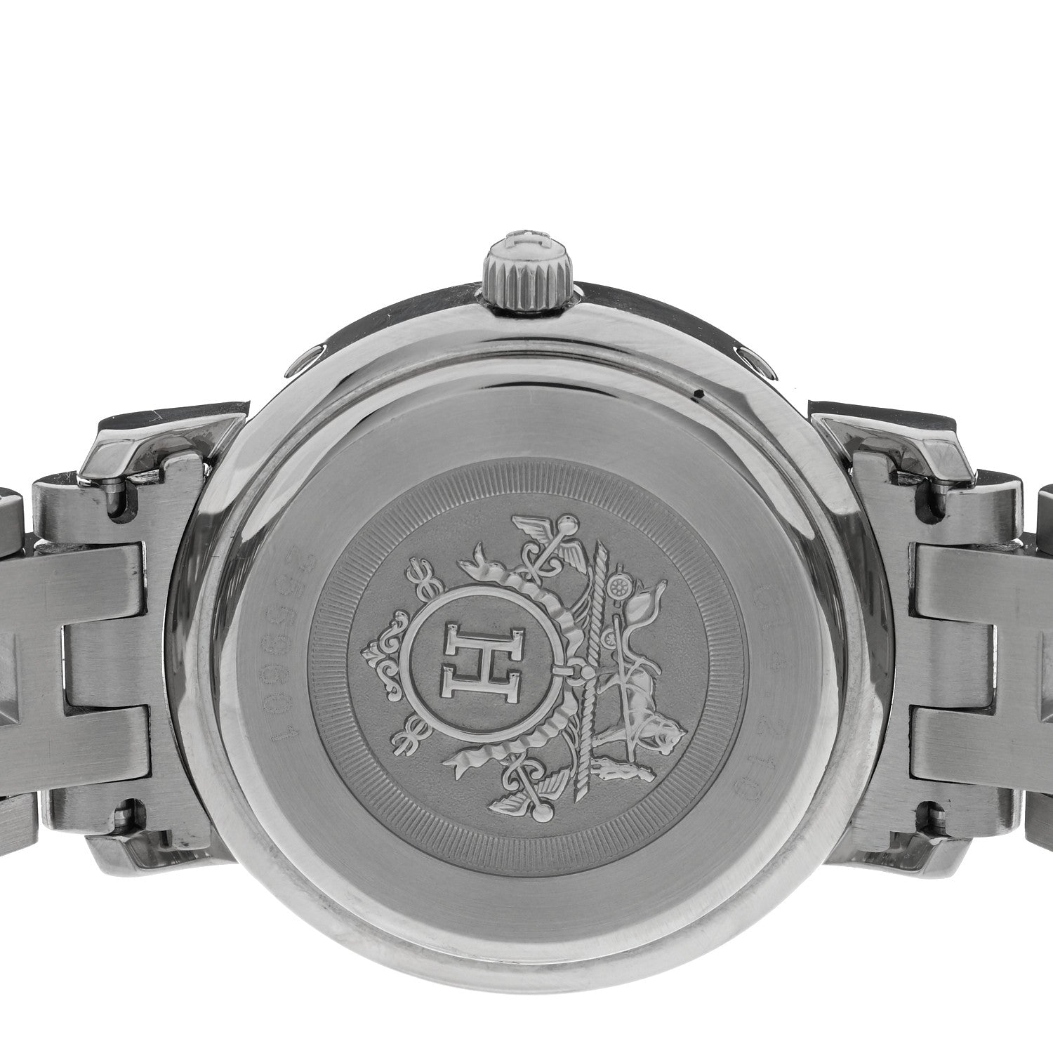 Hermes Stainless Steel Mother of Pearl 24mm Clipper Quartz Watch 4 of 4