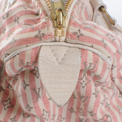 Louis Vuitton Mini Lin Croisette Speedy 30 Rouge 5 of 6