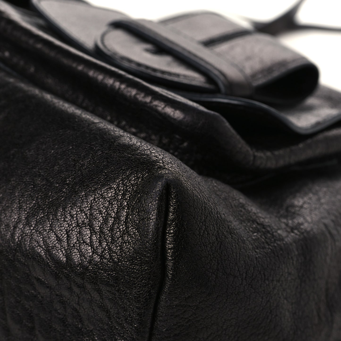 Leather Saskia Satchel Black
