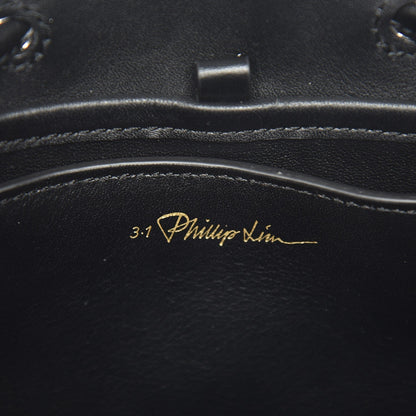 3.1 Phillip Lim 3.1 Denim Painted Mini Soleil Bucket Bag Black 5 of 6