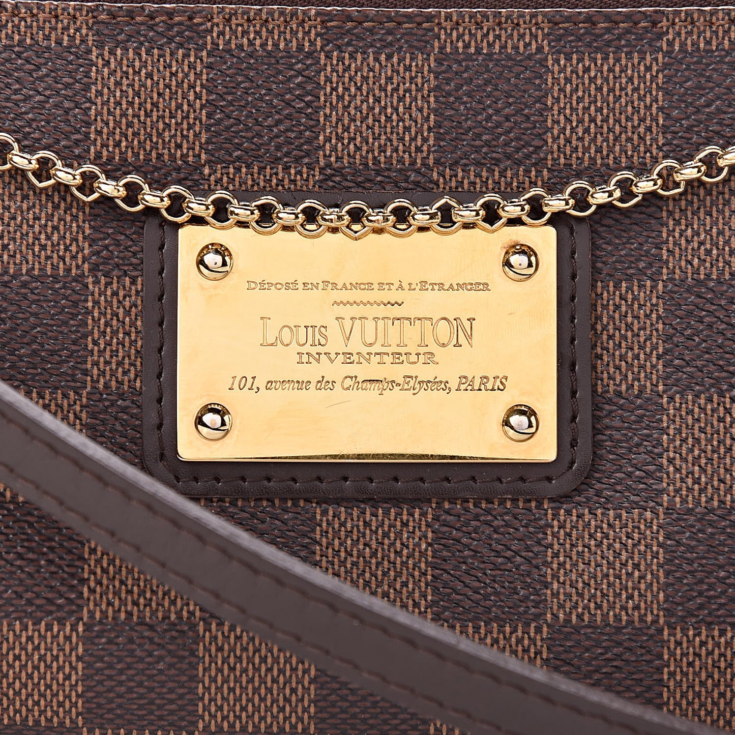 Damier Ebene Eva Clutch